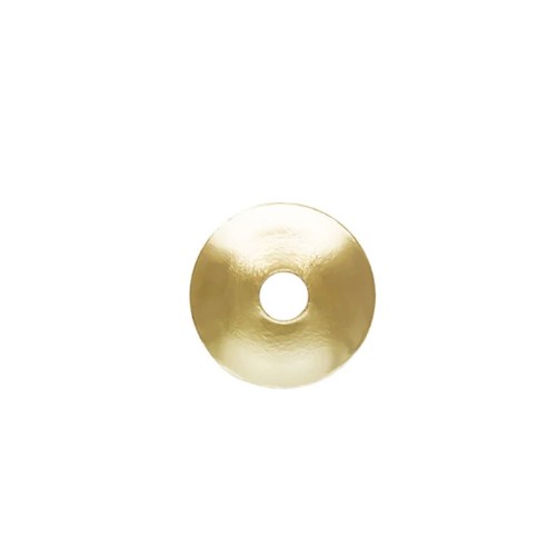 Goldfilled kralenkapje, rond, 3mm, glanzend; per 25 stuks