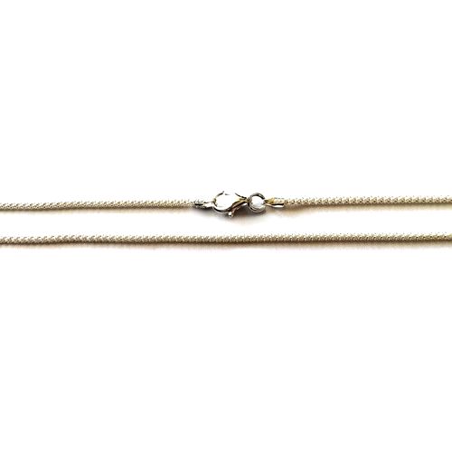 Silver necklace, Popcorn, 1.6, shiny; per pc
