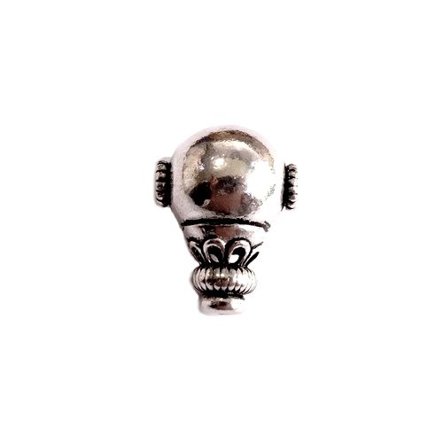 Silver guru bead, 19x14mm, antique; per pc