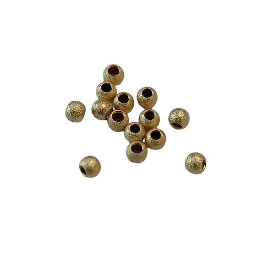 Goldfilled bead, round, 2mm, sstardust; per 25 pcs