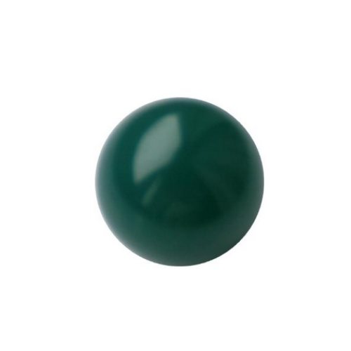 Groene Agaat, rond, zonder rijggat, 10mm; per 5 stuks