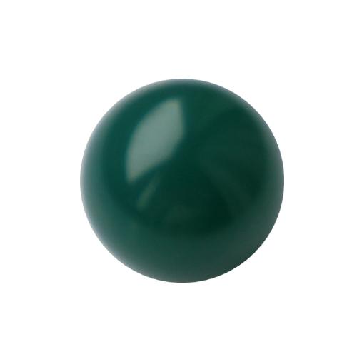 Groene Agaat, rond, zonder rijggat, 12mm; per 5 stuks