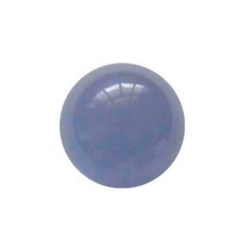 Blauwe Agaat, rond, zonder rijggat, 12mm; per 5 stuks