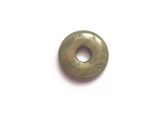 Groene Regenboog Jaspis, donut, Ø25mm; per 5 stuks