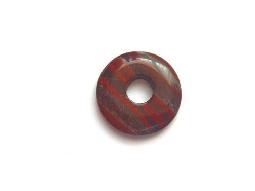 Red Rainbow Jasper, donut, Ø25mm; per 5 pcs