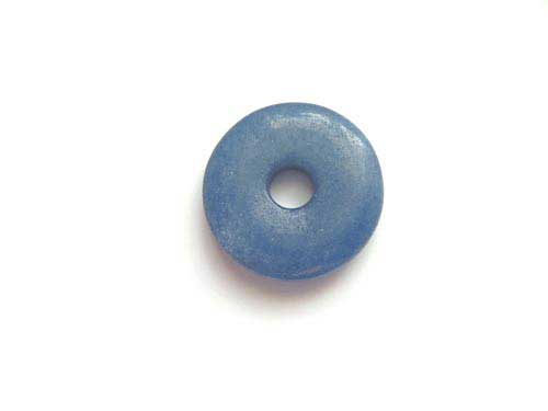 Blauwe kwarts, donut, Ø25mm; per 5 stuks