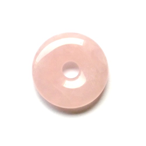 Rose quartz, donut, 25mm; per 5 pcs