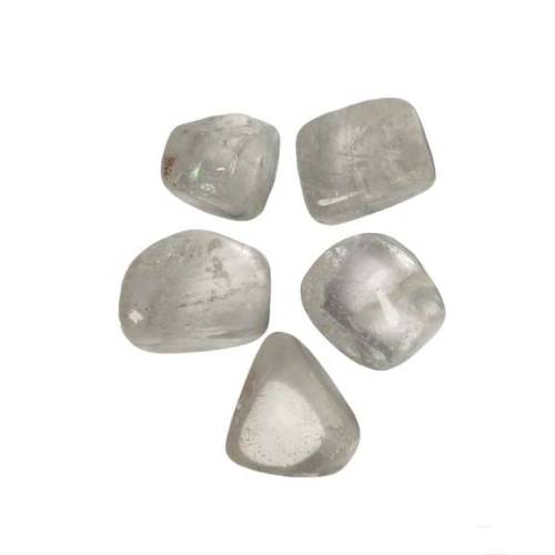 Bergkristal, knuffelsteentje 20-30mm; per 5 stuks