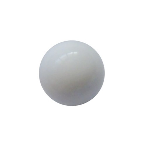 White shell, rond, zonder rijggat, 10mm; per 5 stuks