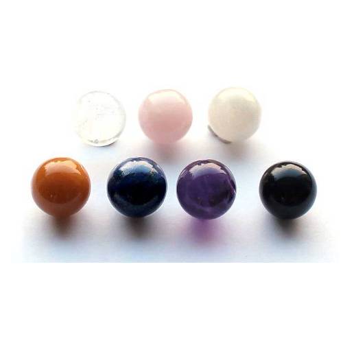 Set of 7 gemstone spheres 16mm; per 7 sets - Click Image to Close