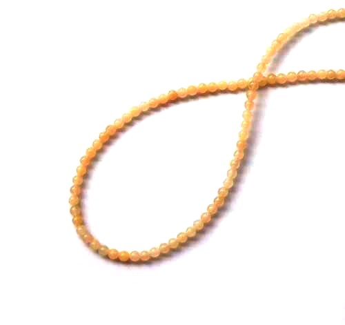 Yellow Aventurine, round, 4mm; per 40cm string