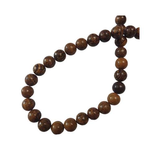 Elephant skin Jasper, round, 8mm; per 40cm string