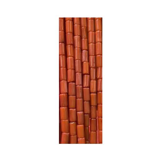 Koraal, tube 3x5mm, oranje; per 40cm streng