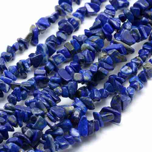 Lapis Lazuli, split, 5-8mm; per 80cm streng