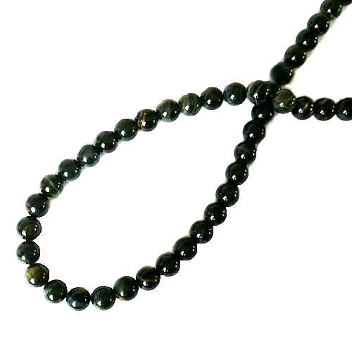 Golden Obsidian, round, 8mm; per 40cm string - Click Image to Close