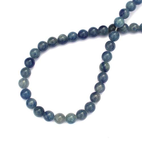Blue quartz, round, 6mm; per 40cm string