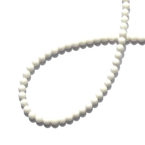 Mother of Pearl, rond, 5mm; per 40cm streng