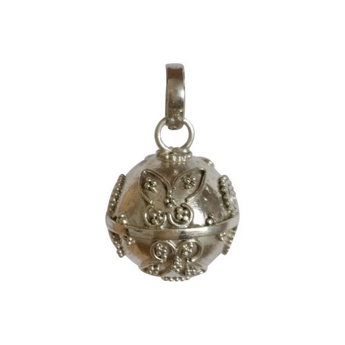 Zilveren zwangerschapsbel, Balinees wirewerk, 14mm; per stuk