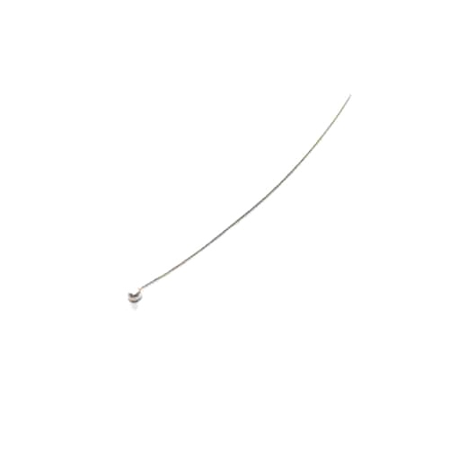Zilveren nietstift, 3 cm, wire 0.35mm; per 50 stuks