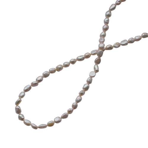 Pearl, baroque, 5-6mm, ivory; per string