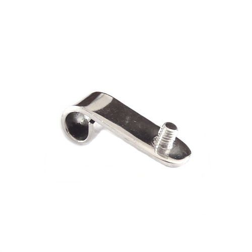 Zilveren wisselhanger met schroefdraad M2.5, pin 3mm; per stuk