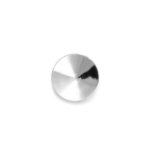Zilveren hanger, conische cup 11mm, glanzend; per stuk