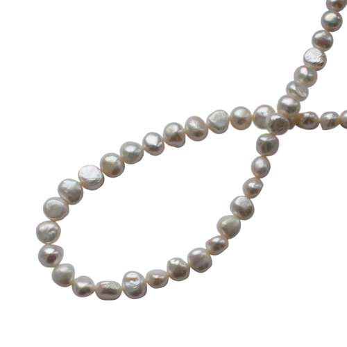 Pearl, nugget, 8mm, ivory; per string