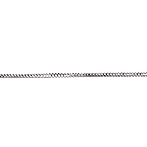 Stainless steel curb chain, 3x4mm, glanzend; per 5 meter