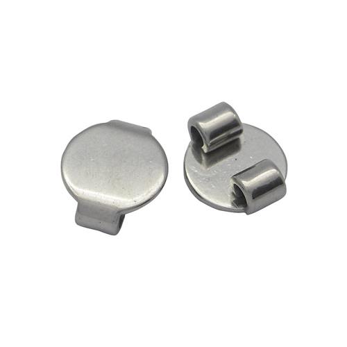 Stainless steel connector, shiny; per 10 pcs