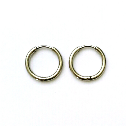 Stainless steel creool, round, 16mm, wire 2mm, steel; per 5 pair