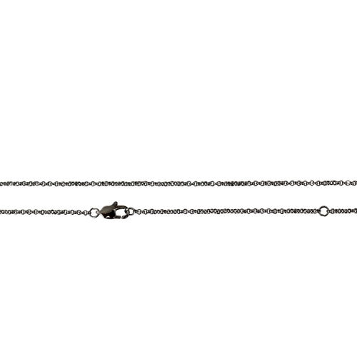 Stainless steel necklace, jasseron 1.5mm, 45-50cm; per 3 pcs
