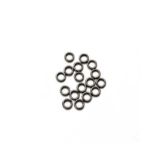 Stainless steel open ring 4mm, wire 1mm; per 250 stuks