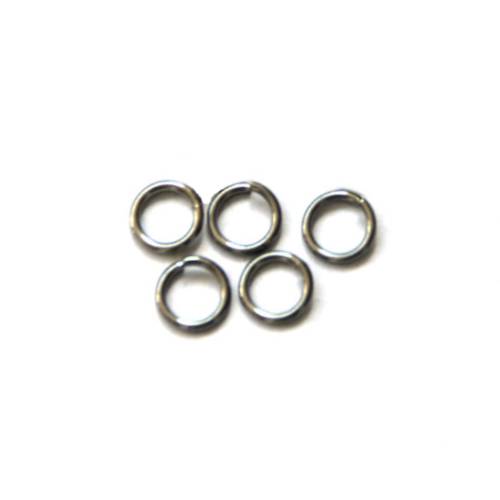 Stainless steel open ring 7mm, wire 1mm; per 250 stuks