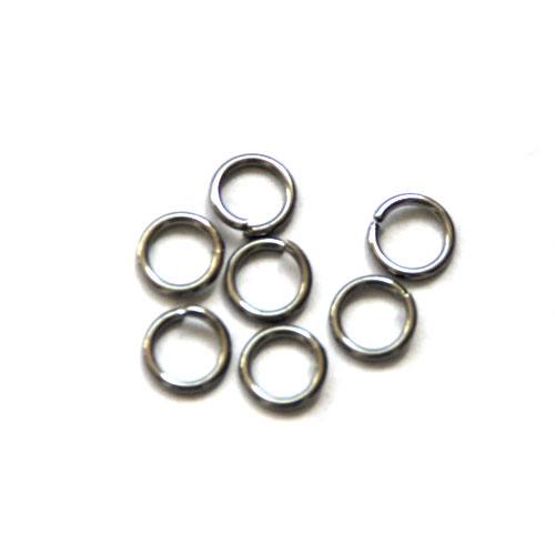 Stainless steel open ring 8mm, wire 1mm; per 250 stuks