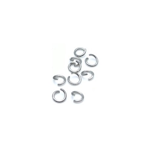 Stainless steel open ring 4.5mm, wire 0.7mm; per 500 stuks - Klik op de afbeelding om het venster te sluiten