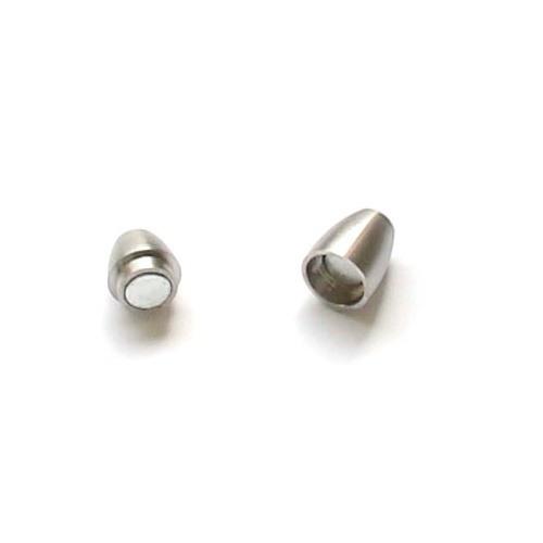 Stainless Steel magnetlock for 5mm, dove; per 10 pcs