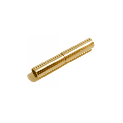 Stainless steel bayonet clasp, hole 2.2mm, ip gold; per 10 pcs
