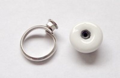 Topnut M2.5 for interchangeable jewelry; per 100 pcs