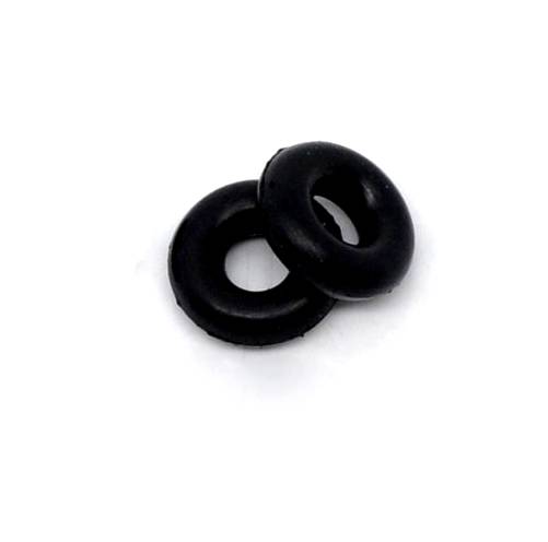 Silicon ring, 6mm, black; per 100 pcs